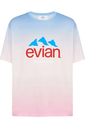 Balmain X Evian gradient-effect T-shirt