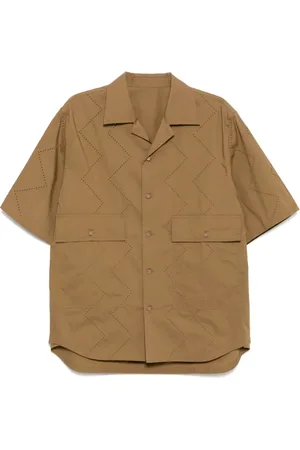 CROQUIS Rhombus-details shirt