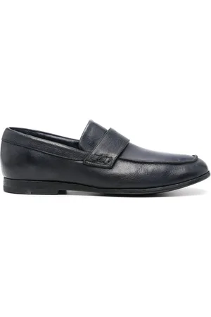 Moma Pebbled-leather loafers