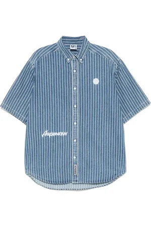 A Bathing Ape Striped denim shirt