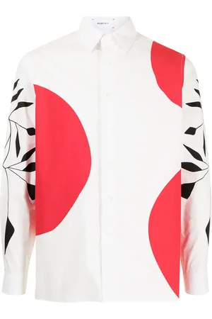 Ports V Graphic-print long-sleeve shirt