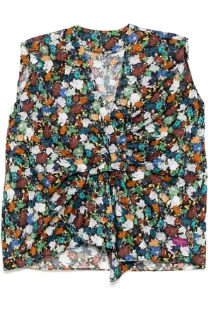 JNBY Floral-print sleeveless blouse