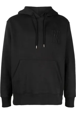 Norse projects Arne logo-embroidered organic cotton hoodie