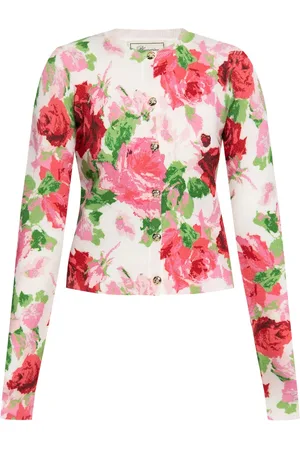 BLUMARINE Floral-print cardigan