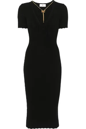 Elisabetta Franchi Ribbed-knit dress