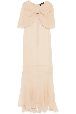Simone Rocha Sheer bow-detailed midi dress