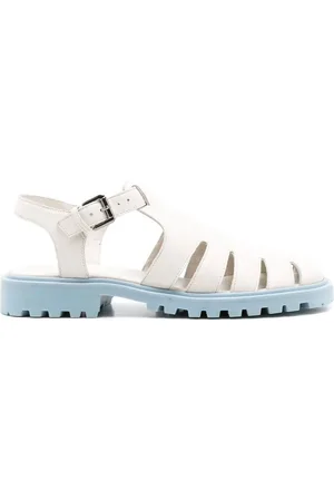 Sarah Chofakian Cut-out detailed leather sandals