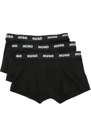 HUGO BOSS Pack of three logo-waistband boxer briefs