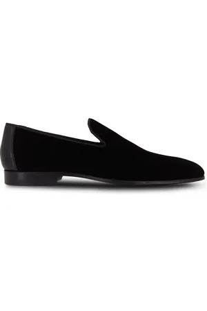 Magnanni Almond-toe velvet loafers