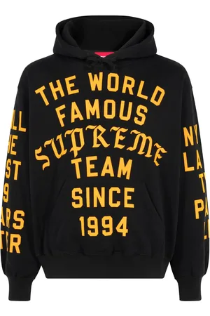 Supreme Team Flocked " " hoodie