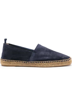 CASTA Braided-raffia suede espadrilles