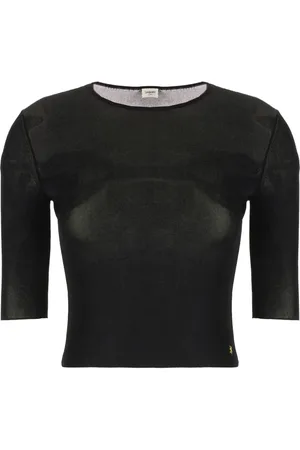 Saint Laurent Cassandre knit top