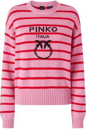 Pinko Love Birds-intarsia sweater