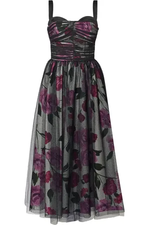 Erdem Tulle-overlay midi dress