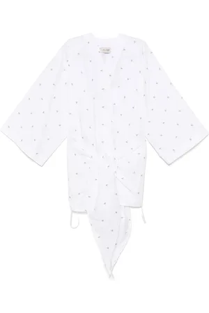 The Attico Logo-embroidered mini dress
