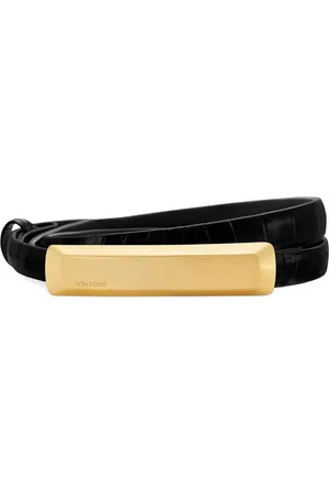 Tom Ford Logo-engraved leather belt