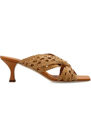 Casadei 50mm Damier Versilia Geraldine mules