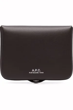 A.P.C. Snap-fastening leather wallet