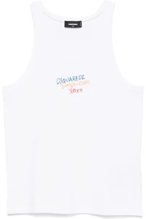 Dsquared2 Logo-embroidered tank top