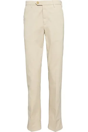 CANALI Gabardine chino trousers