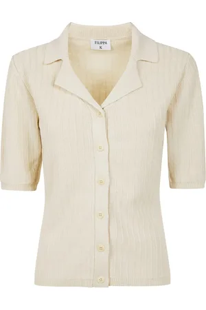 Filippa K Ribbed short-sleeve cardigan