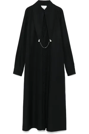 NOIR KEI NINOMIYA Pearl-detailed shirt dress