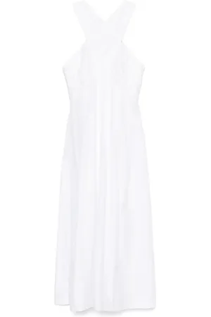 Sandro Crossover-detail maxi dress