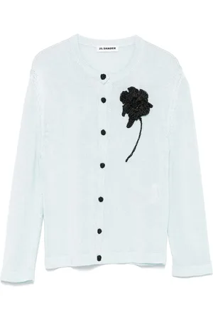 Jil Sander Crochet flower cardigan