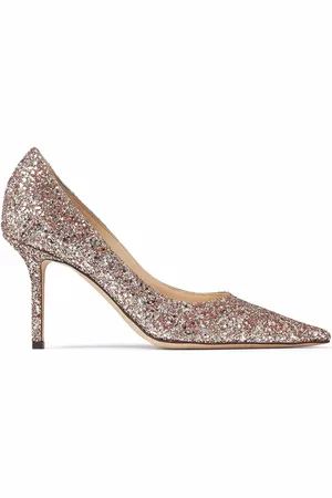 Jimmy Choo Love 85mm glitter-detail pumps
