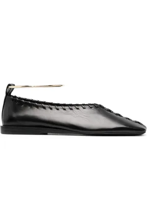 Jil Sander Ring-detail ballerina shoes