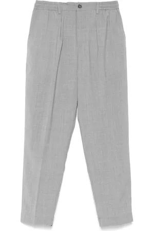 THE EDITOR M??lange-effect trousers