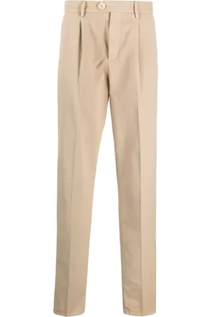 Brunello Cucinelli Mid-rise cotton chino trousers