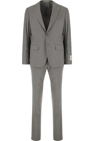 corneliani Logo-patch suit jacket