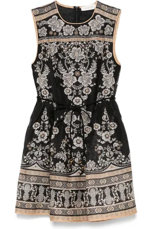 ZIMMERMANN Balance peplum mini dress
