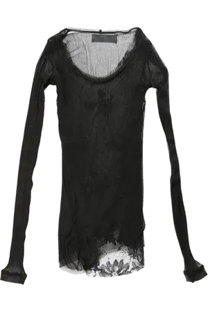 MARC LE BIHAN Sheer lace long-sleeve top