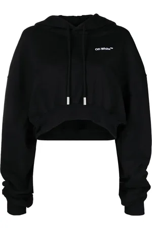 OFF-WHITE Cropped drawstring hoodie