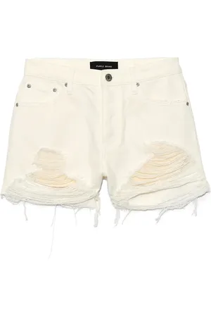 Purple Brand Distressed denim shorts