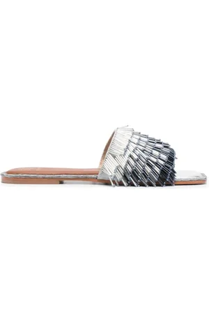 De Siena shoes 15mm beaded slip-on sandals