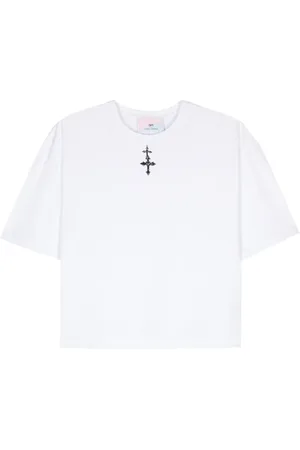 Chiara Ferragni Cross-charm cotton T-shirt