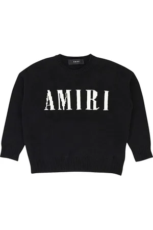 AMIRI Logo-intarsia sweater