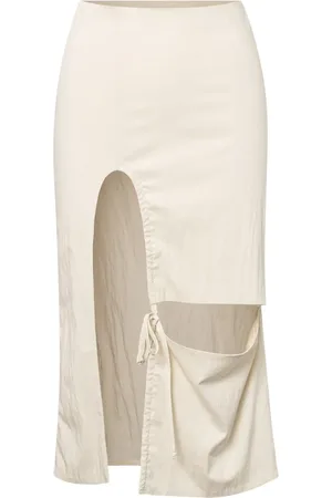 Elena Velez Double slit midi skirt