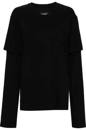 pushBUTTON Layered cotton T-shirt