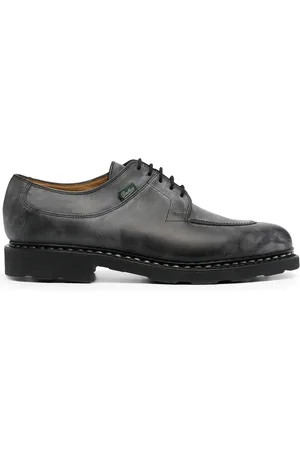 Paraboot Distressed leather lace-up shoes