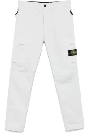 Stone Island Twill-weave cargo trousers