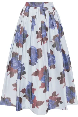 Erdem Floral print full skirt