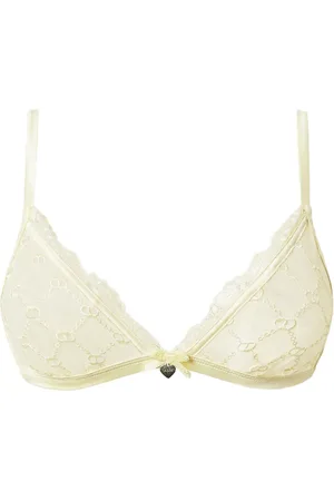 Twin-Set Lace-trimmed triangle bra