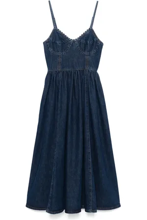 Sandro Denim midi dress
