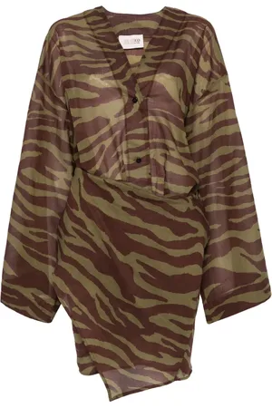 The Attico Zebra-print mini dress