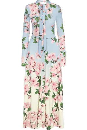 Oscar de la Renta Cherry Blossom ombr?? dress
