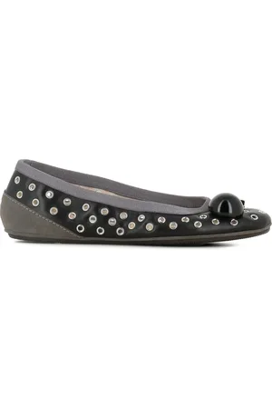 DOVE NUOTANO GLI SQUALI Eyelet-embellished ballerina shoes